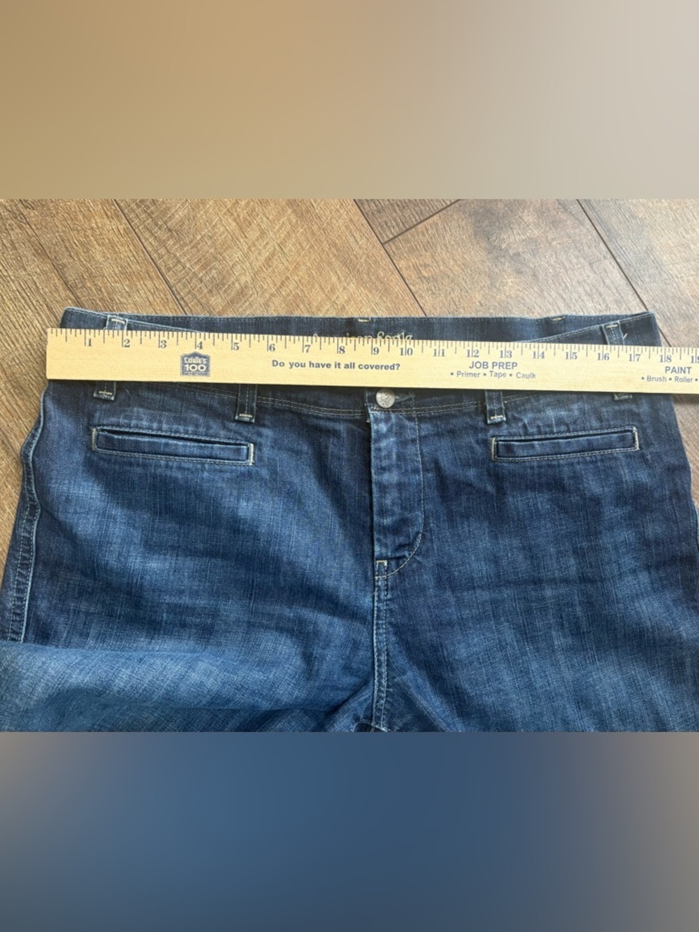 American Eagle Bootcut Jeans Size 14 Medium Wash Raw Hem Denim - Picture 12 of 15